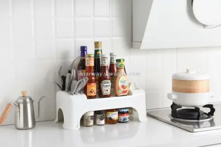 Kitchen storage rack, non-drilling wall-mounted knife rack, multi-functional condiment kitchen storage rack Kitchen storage rack, non-drilling wall-mounted knife rack, multi-functional condiment kitchen storage rack
